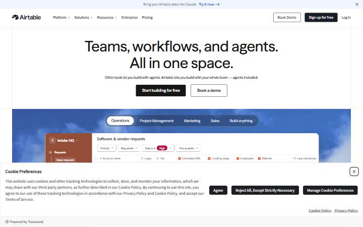 airtable.com homepage as measured on October 21, 2026