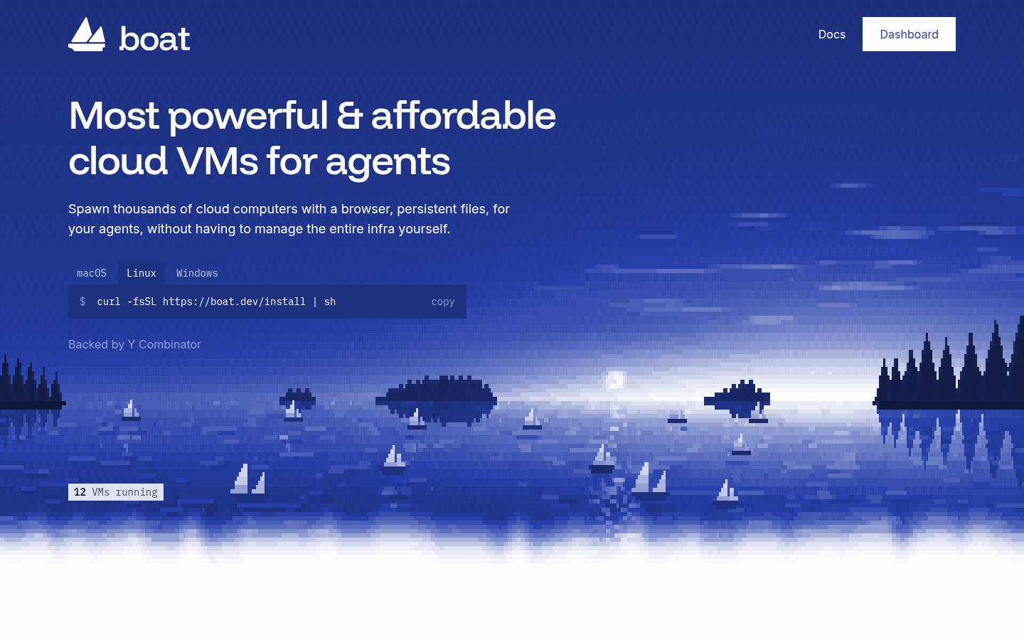 boat.dev homepage