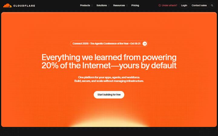 cloudflare.com homepage