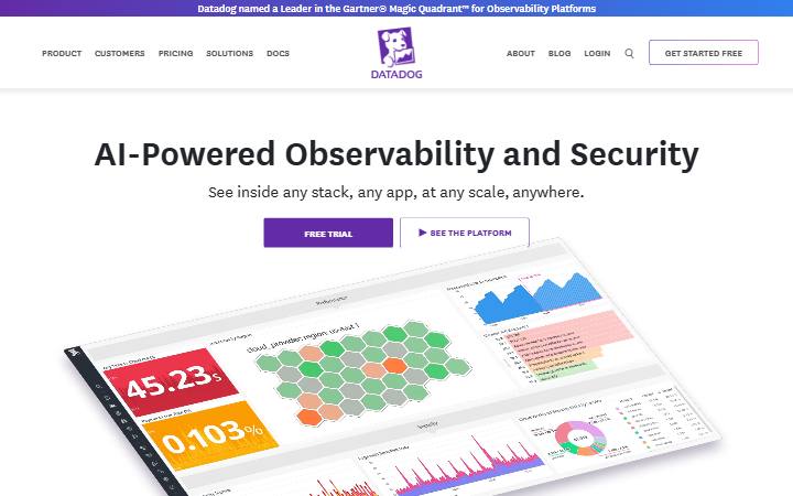 datadoghq.com homepage as measured on October 21, 2026