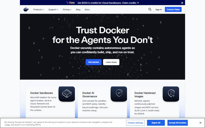 docker.com homepage as measured on October 21, 2026