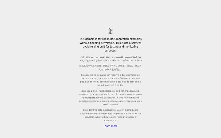 example.com homepage as measured on October 21, 2026