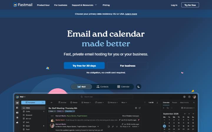 fastmail.com homepage as measured on October 21, 2026
