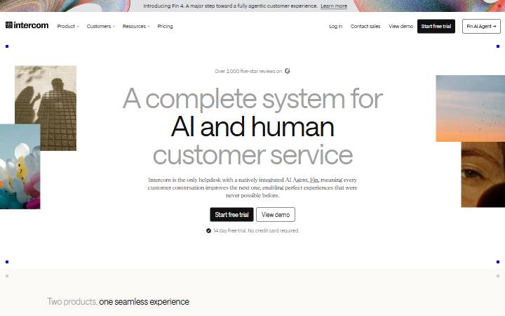 intercom.com homepage as measured on October 21, 2026