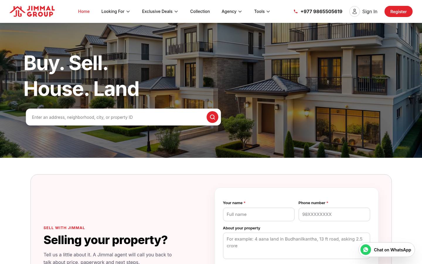 jimmalgroup.com homepage