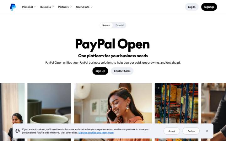 paypal.com homepage as measured on October 21, 2026