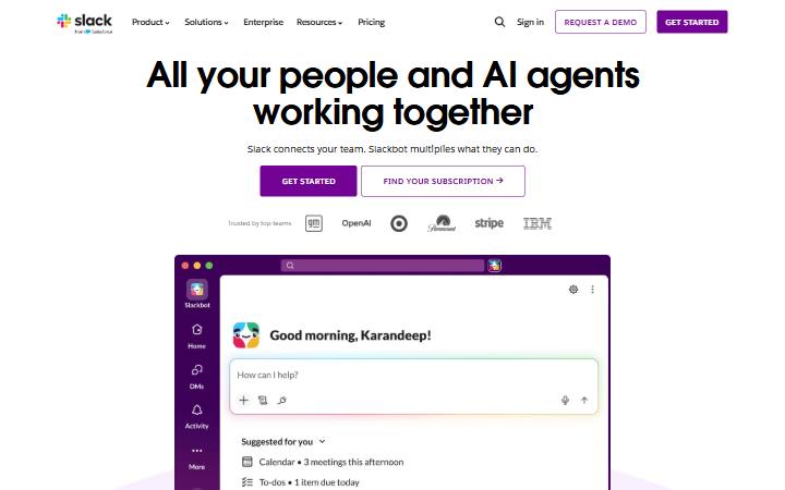 slack.com homepage as measured on October 21, 2026