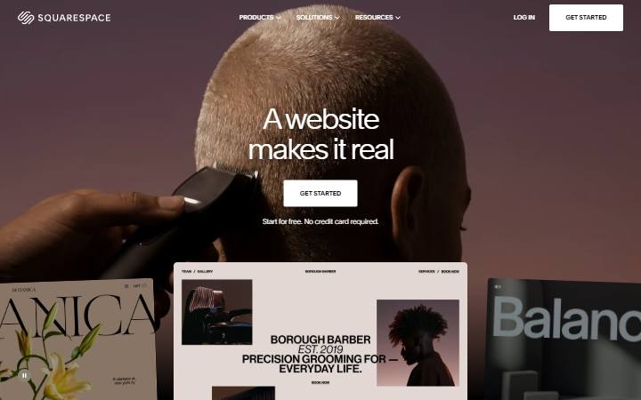 squarespace.com homepage as measured on October 21, 2026
