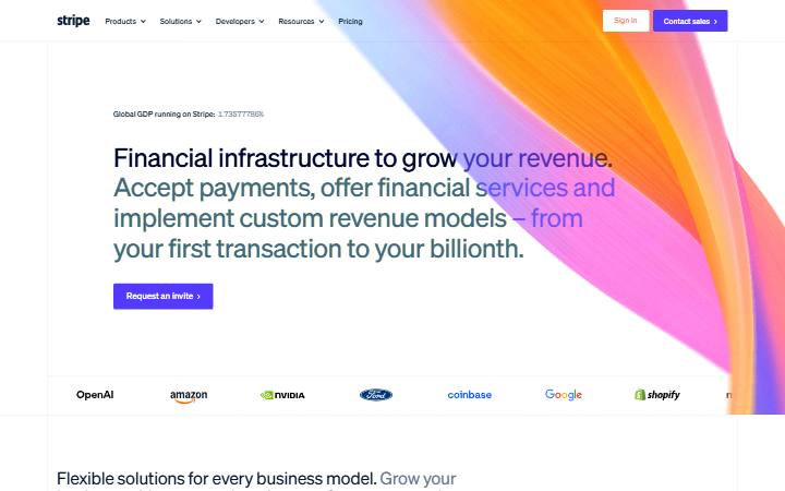 stripe.com homepage as measured on October 21, 2026