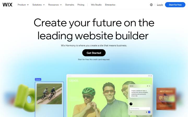 wix.com homepage as measured on October 21, 2026