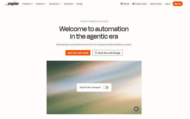 zapier.com homepage as measured on October 21, 2026