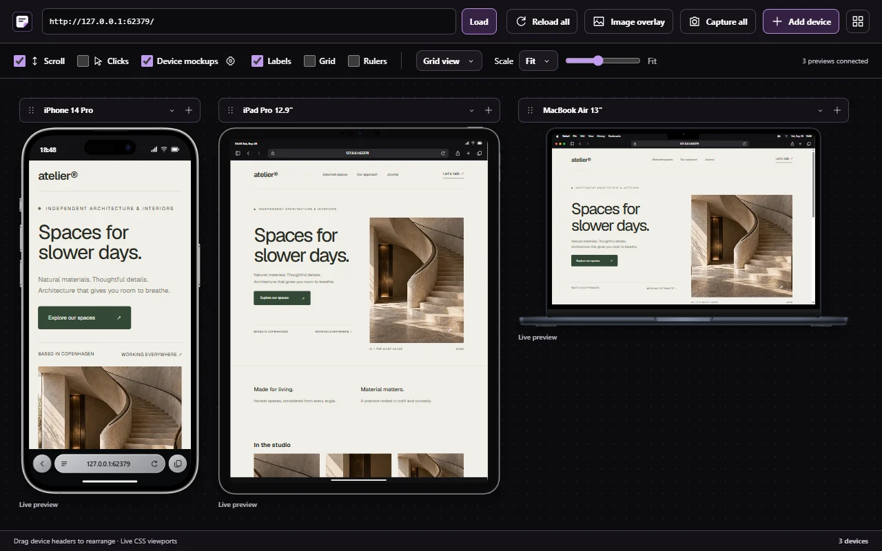 Responsive viewer in Sitepeel 1.0.3